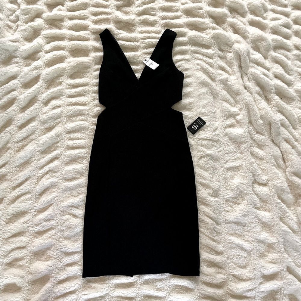 NWT Express Seamed Side Cut-Out Bodycon Dress